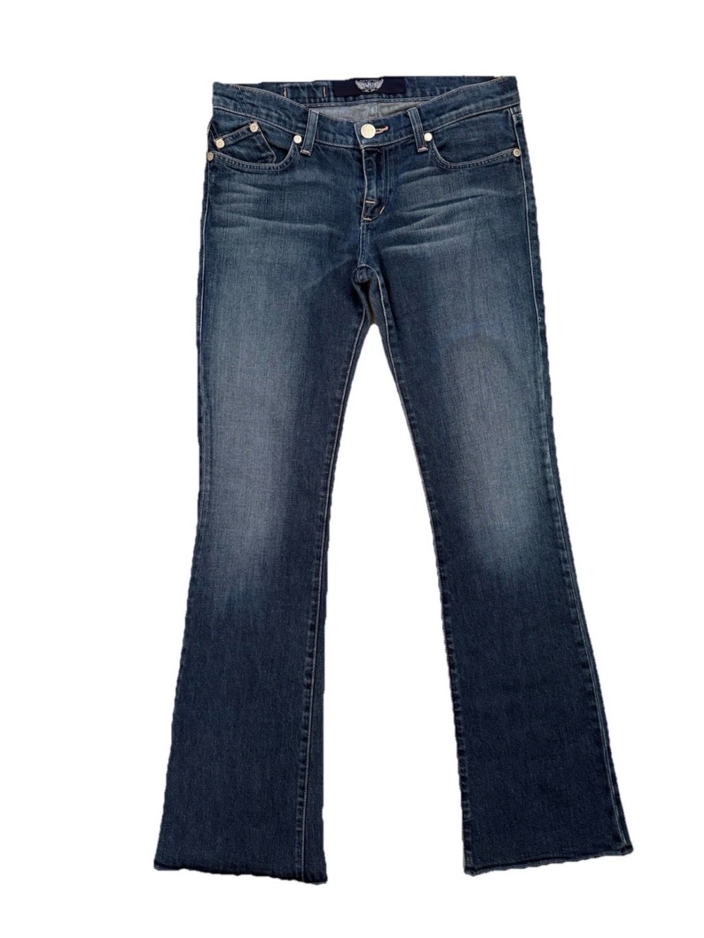 Vintage Rock & Republic Kasandra 29 Indigo Bootcut Jeans USA Made Low Rise Y2K